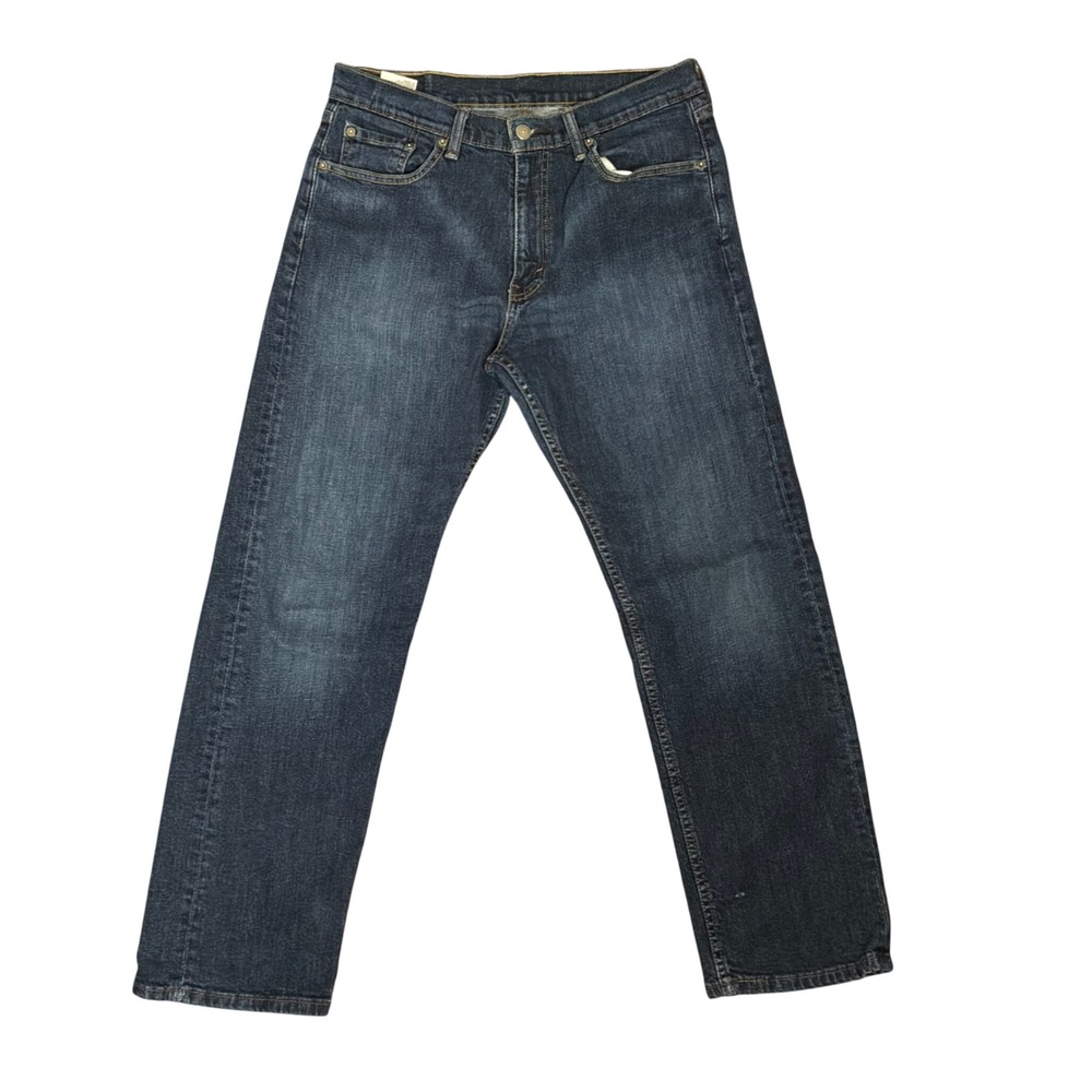 Levi's 505 Regular Fit Jeans Mens 33x30 Blue Good Straight Leg Denim - Picture 3 of 10